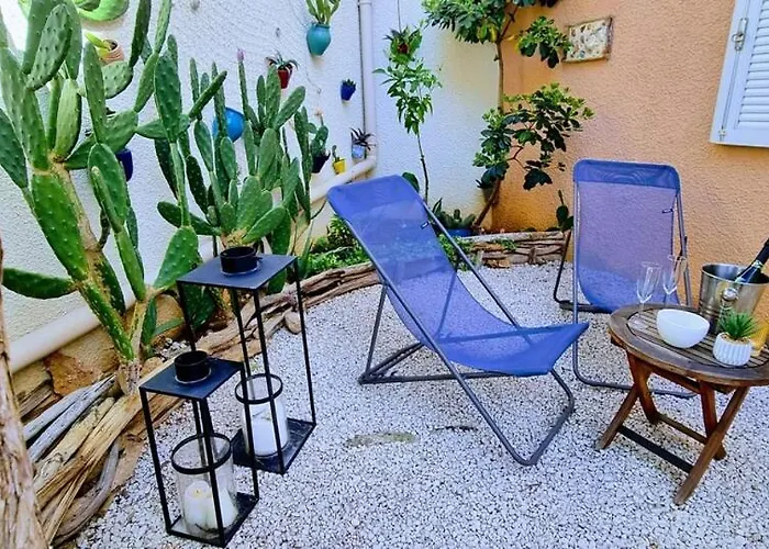 Le Marine Rez De Jardin Direct Plage Parking Prive Climatise