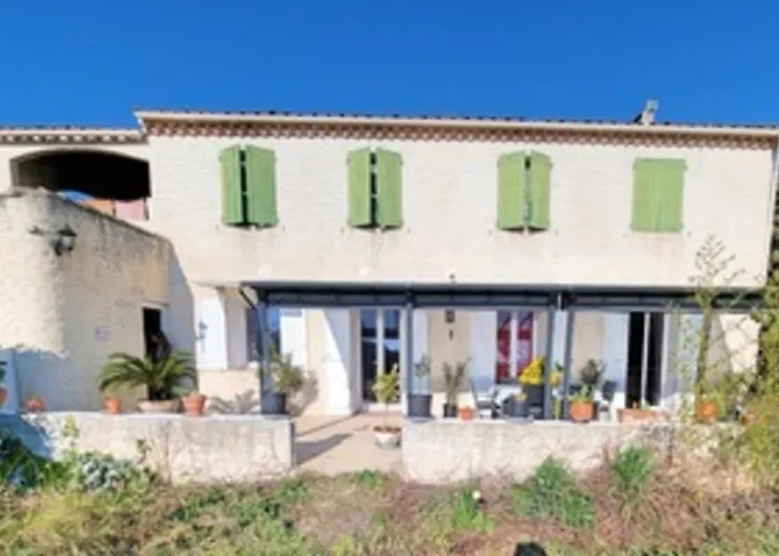 Beautiful House Terrace And Garden With Sea View