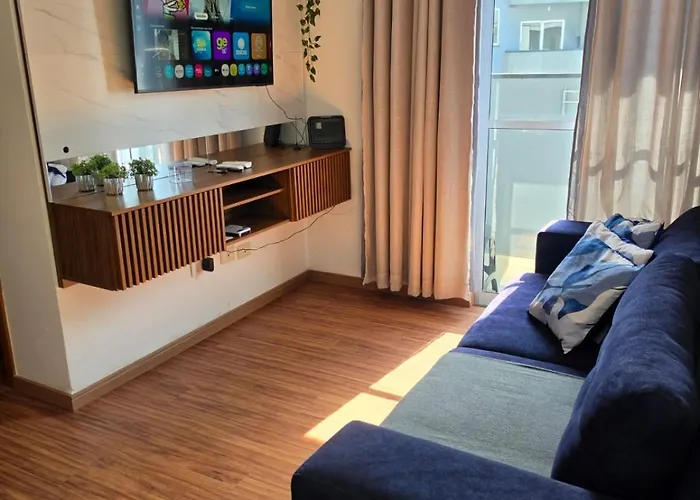 808 Moderno,Tv Qled, Wi-Fi 500Mb, Garagem E Portaria 24H
