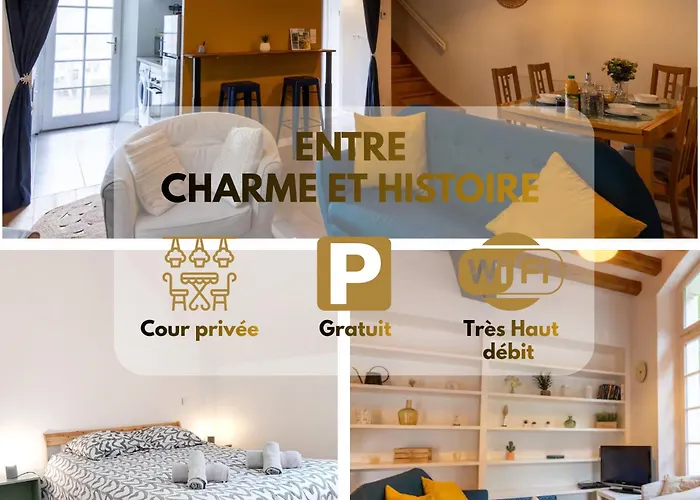 Maison Au Pied Du Chateau-Cour-Proche Centre Ville