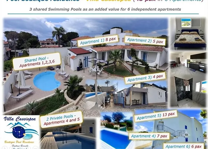 Pool Seaside Relais - Ville Ninfea, Marea, Rosa E Cassiopea - Fontane Bianche