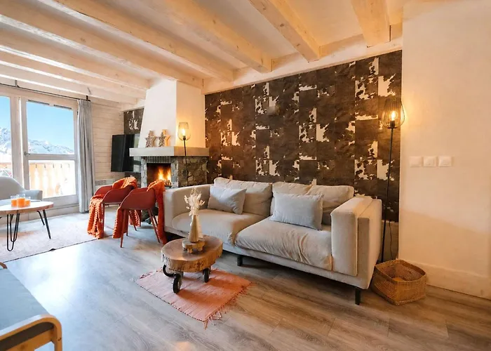 Somptueux Chalet 130 M², 11 Pers, Vue Montagnes, Cheminee, 5 Chambres - Fr-1-545-27