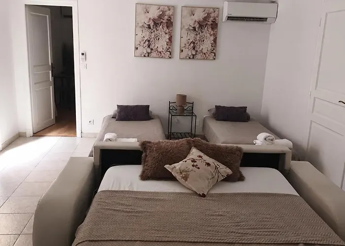 Cosy Bas De Villa Avec Piscine, Parking & Proche Cannes