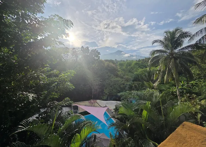 A Touch Of Pink - Secret Tropical Retreat With Pool & Mountain Views - Underground River, Fireflies & Waterfalls