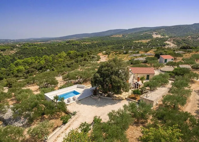 Villa Dubrava - Heated Pool & Olive Grove Retreat I Brac Island